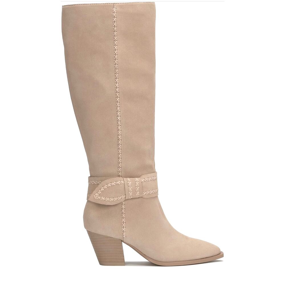 Lucky Brand Risvin Knee High Boot Smoke Grey Oil Suede size 10